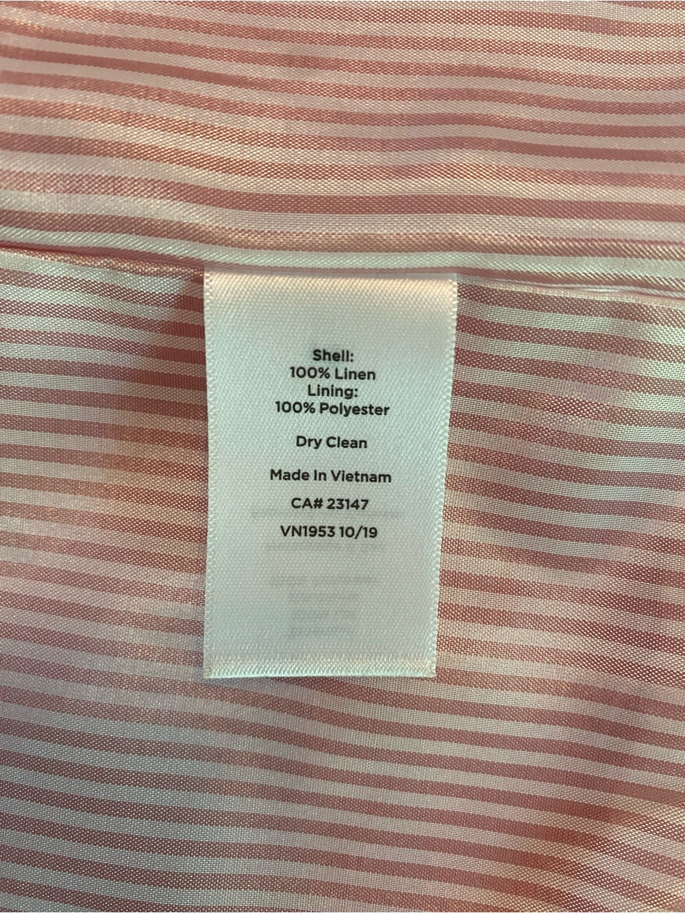 Linen Blazer Jacket Pink Talbots Size 6 - Picture 7 of 9